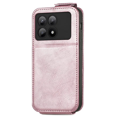 For Xiaomi Redmi K70E 5G / Poco X6 Pro 5G Case Vertical Flip Zipper TPU+PU Leather Phone Cover