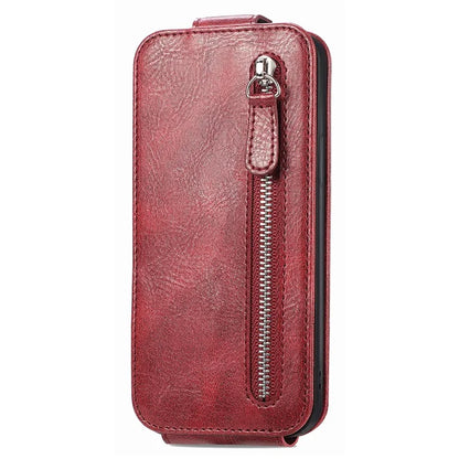 For Samsung Galaxy Xcover7 Dustproof Cell Phone Case Vertical Flip Zipper Pocket PU Leather Phone Stand Cover