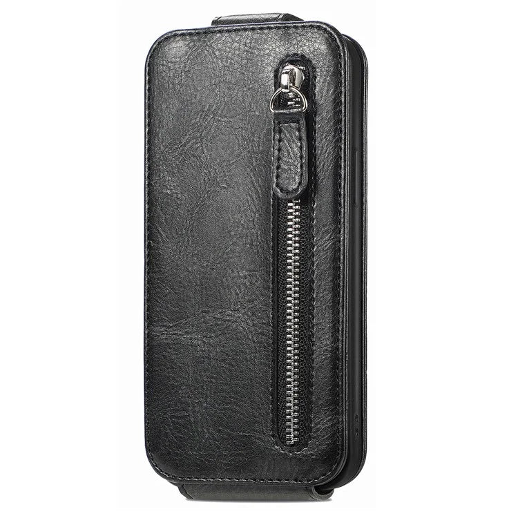 For Samsung Galaxy Xcover7 Dustproof Cell Phone Case Vertical Flip Zipper Pocket PU Leather Phone Stand Cover