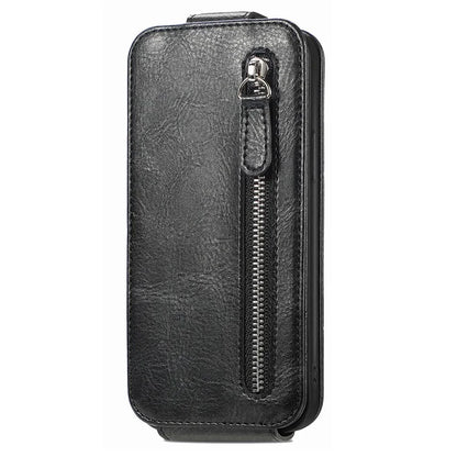 For Samsung Galaxy Xcover7 Dustproof Cell Phone Case Vertical Flip Zipper Pocket PU Leather Phone Stand Cover