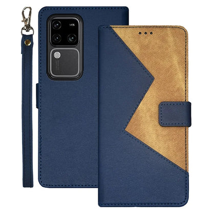 IDEWEI For vivo V30 Pro 5G Case Card Slots Holder Folio PU Leather Phone Cover