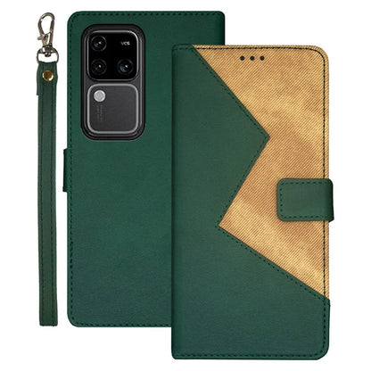 IDEWEI For vivo V30 Pro 5G Case Card Slots Holder Folio PU Leather Phone Cover
