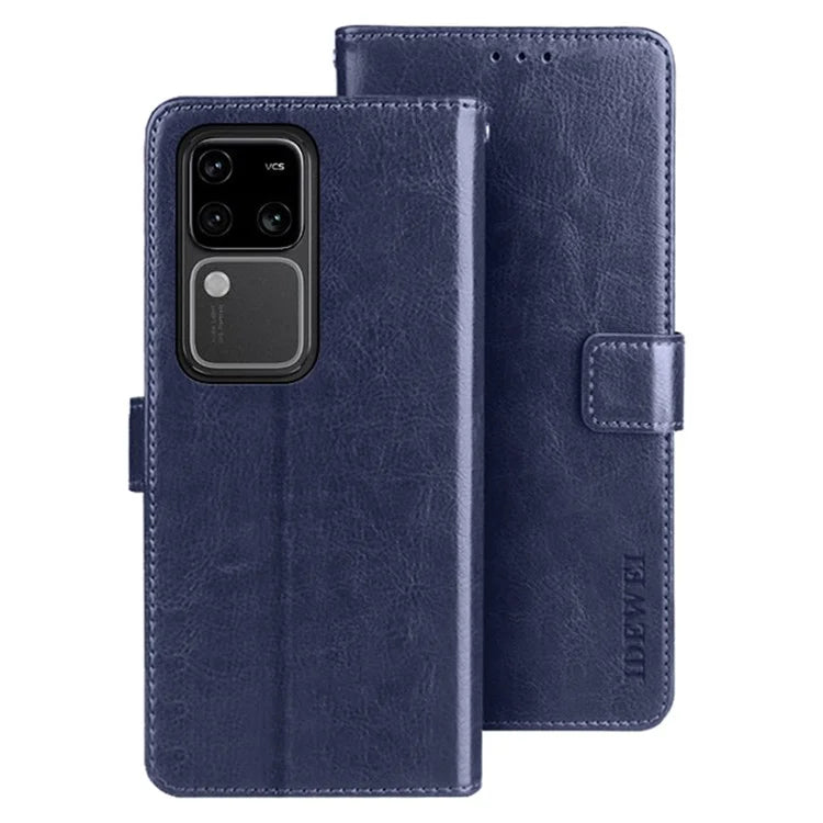 IDEWEI For vivo V30 Pro 5G Case PU Leather Wallet Stand Phone Cover