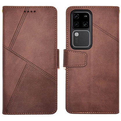 IDEWEI For vivo V30 Pro 5G Leather Case Card Slots Wallet Calf Texture Phone Cover