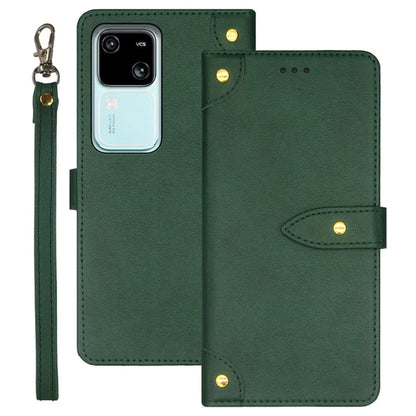 IDEWEI For vivo V30 5G Anti-Scratch PU Leather Phone Case Card Slots Cell Phone Cover