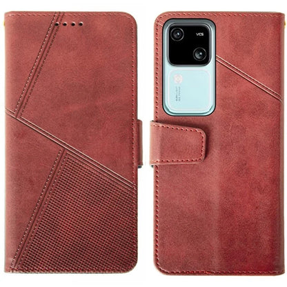 IDEWEI For vivo V30 5G PU Leather Case Card Slots Wallet Calf Texture Phone Cover