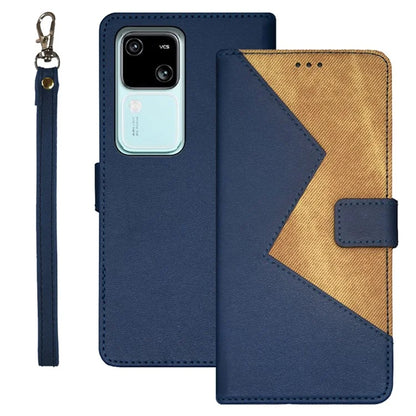 IDEWEI For vivo V30 5G Leather Case with 3 Card Slots Stand Phone Cover