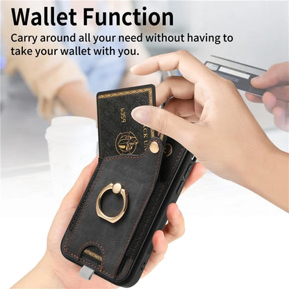 For iPhone 14 Pro Max Case Card Slot TPU Phone Case with Kickstand