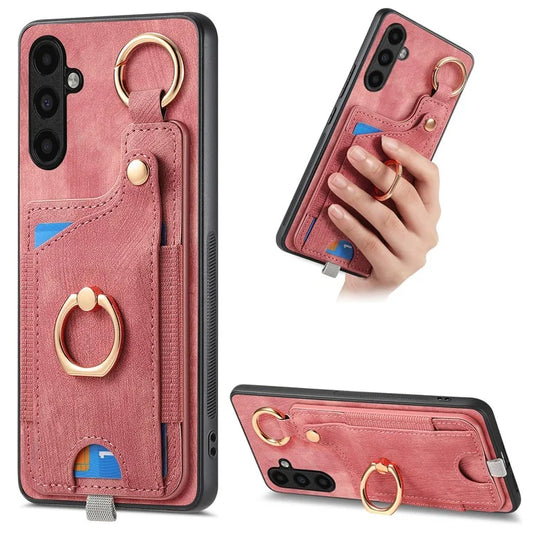 For Samsung Galaxy A05s 4G Kickstand Case Card Holder TPU Phone Cover
