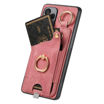 For Samsung Galaxy A05s 4G Kickstand Case Card Holder TPU Phone Cover