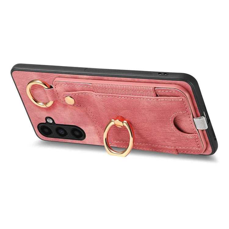 For Samsung Galaxy A05s 4G Kickstand Case Card Holder TPU Phone Cover
