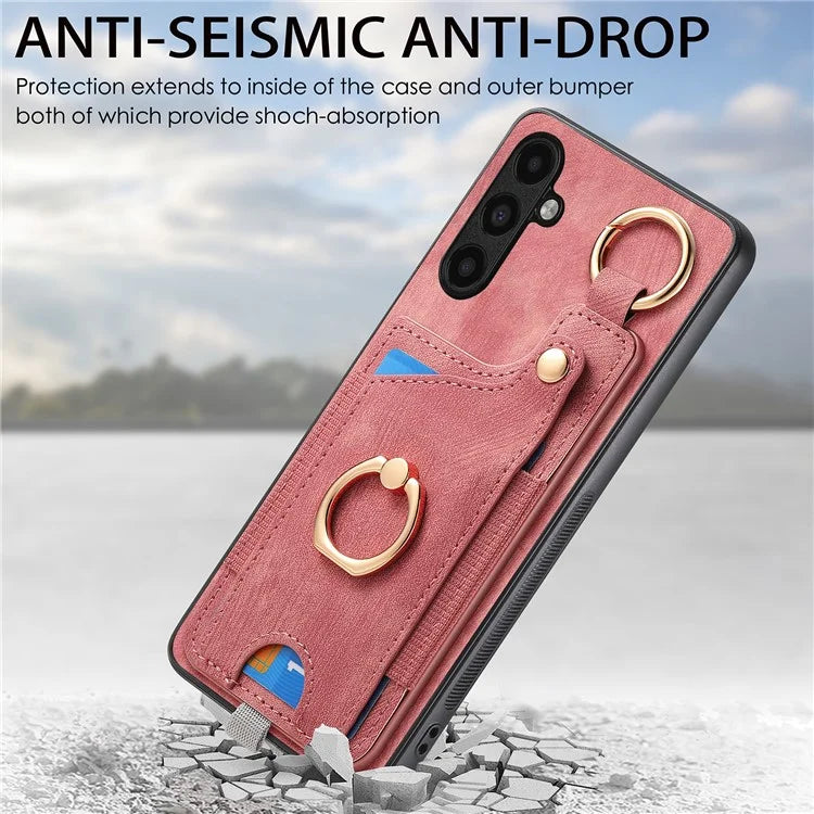 For Samsung Galaxy A05s 4G Kickstand Case Card Holder TPU Phone Cover