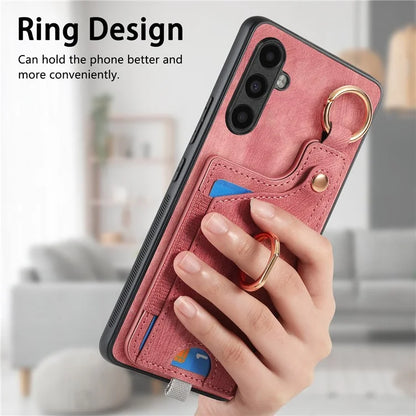 For Samsung Galaxy A05s 4G Kickstand Case Card Holder TPU Phone Cover