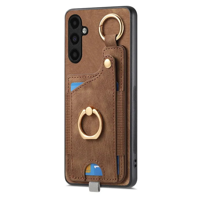 For Samsung Galaxy A05s 4G Kickstand Case Card Holder TPU Phone Cover