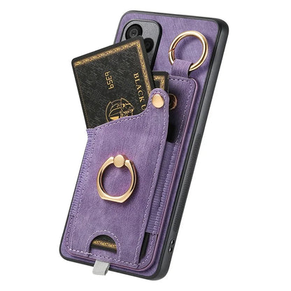 For Samsung Galaxy A05s 4G Kickstand Case Card Holder TPU Phone Cover