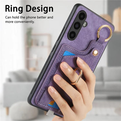 For Samsung Galaxy A05s 4G Kickstand Case Card Holder TPU Phone Cover