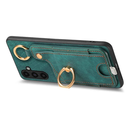 For Samsung Galaxy A05s 4G Kickstand Case Card Holder TPU Phone Cover