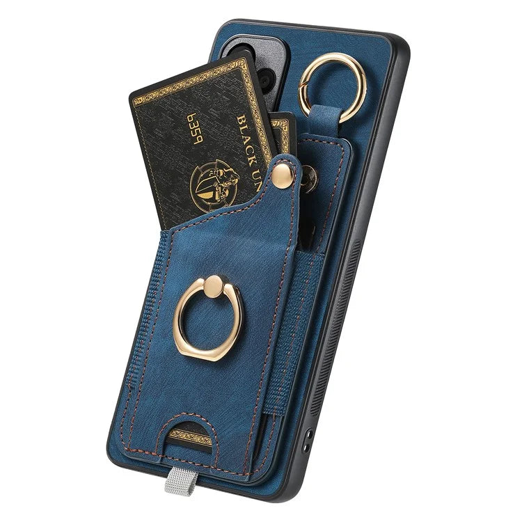 For Samsung Galaxy A05s 4G Kickstand Case Card Holder TPU Phone Cover