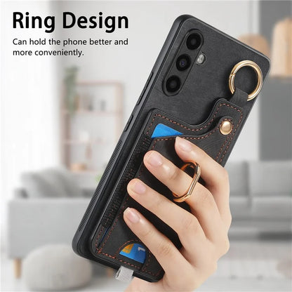 For Samsung Galaxy A05s 4G Kickstand Case Card Holder TPU Phone Cover