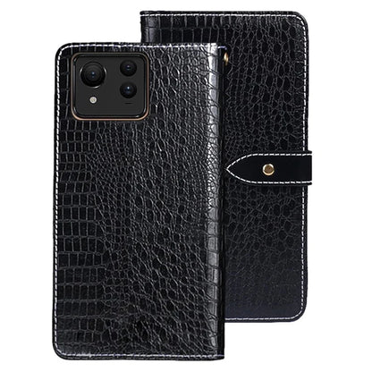 IDEWEI For Asus Zenfone 11 Ultra 5G PU Leather Case Crocodile Texture Flip Wallet Phone Back Cover