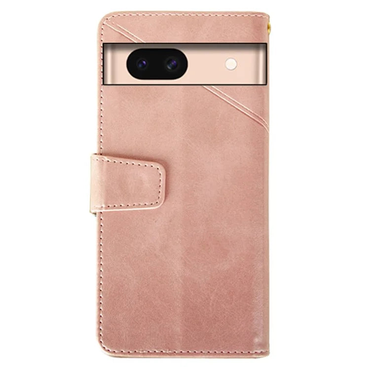 IDEWEI For Google Pixel 8a Case Card Slots Wallet Calf Texture PU Leather Phone Cover