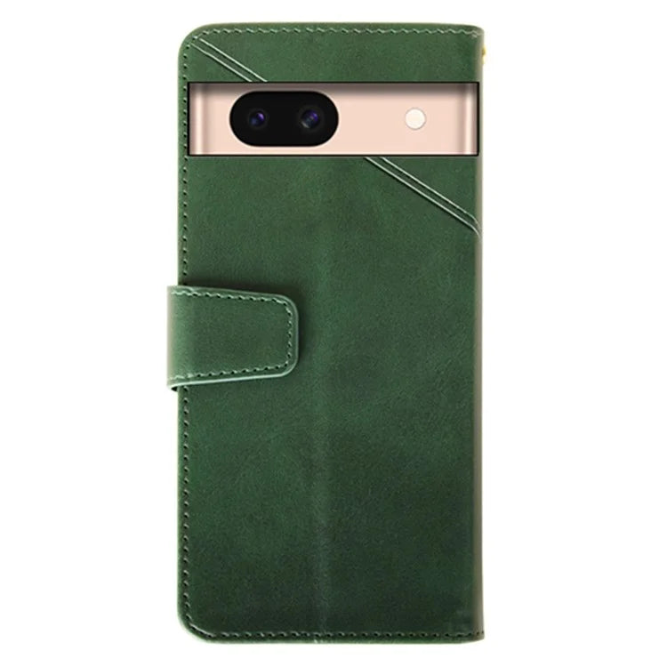 IDEWEI For Google Pixel 8a Case Card Slots Wallet Calf Texture PU Leather Phone Cover