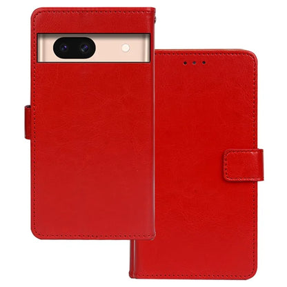 IDEWEI For Google Pixel 8a Case Leather Phone Cover Foldable Phone Stand