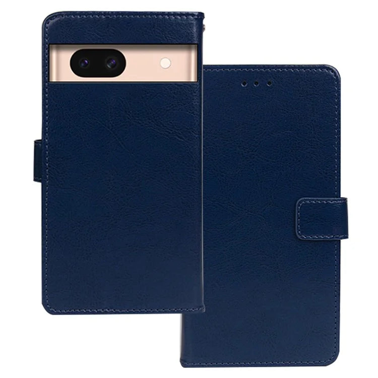 IDEWEI For Google Pixel 8a Case Leather Phone Cover Foldable Phone Stand