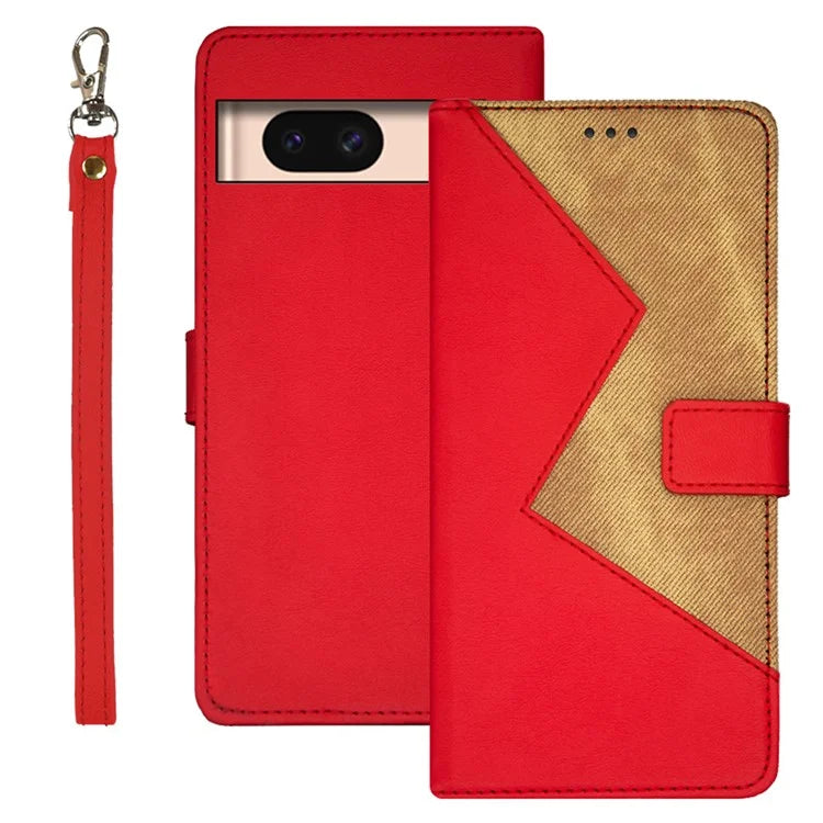 IDEWEI For Google Pixel 8a Case Card Slots Holder Folio PU Leather Phone Cover