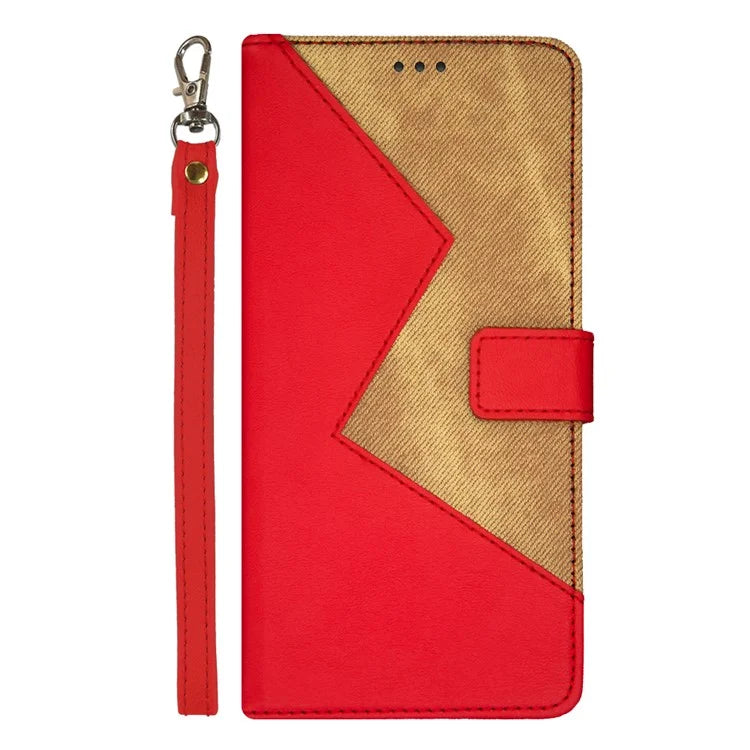 IDEWEI For Realme 12 Pro 5G / 12 Pro+ 5G Case Splicing Color Card Holder PU Leather Stand Phone Cover