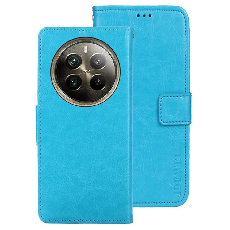 IDEWEI For Realme 12 Pro 5G / 12 Pro+ 5G Wallet Stand Case Crazy Horse PU Leather Phone Cover