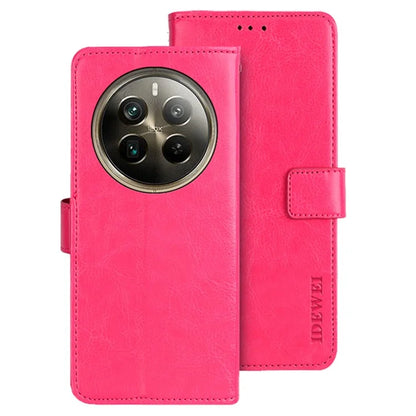 IDEWEI For Realme 12 Pro 5G / 12 Pro+ 5G Wallet Stand Case Crazy Horse PU Leather Phone Cover