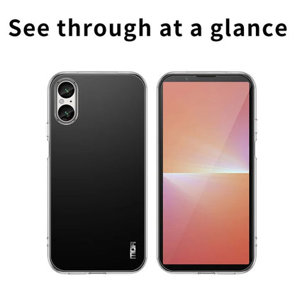 MOFI For Sony Xperia 10 VI Case Transparent Soft TPU Protective Phone Cover