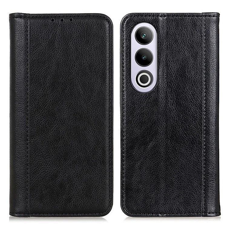 For OnePlus Nord CE4 5G Magnetic Case Litchi Texture Split Leather Phone Cover