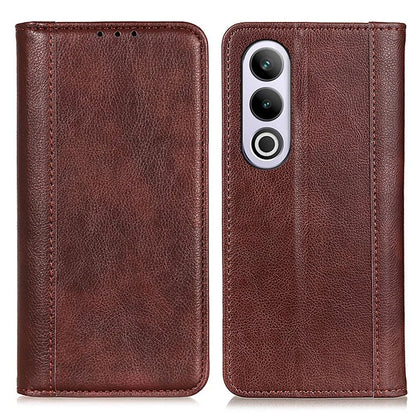 For OnePlus Nord CE4 5G Magnetic Case Litchi Texture Split Leather Phone Cover
