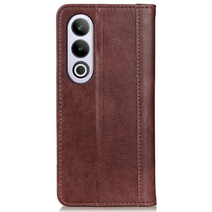 For OnePlus Nord CE4 5G Magnetic Case Litchi Texture Split Leather Phone Cover