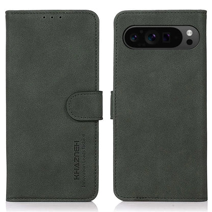 KHAZNEH For Google Pixel 9 Pro XL Phone Case Folding Stand Cover Leather Wallet Shell