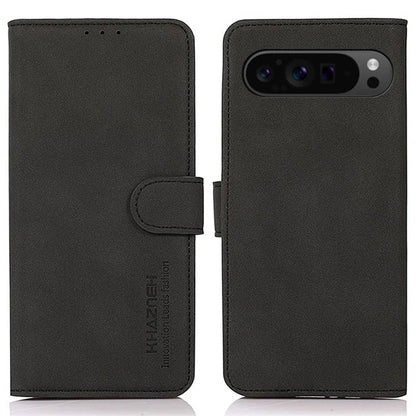 KHAZNEH For Google Pixel 9 Pro XL Phone Case Folding Stand Cover Leather Wallet Shell