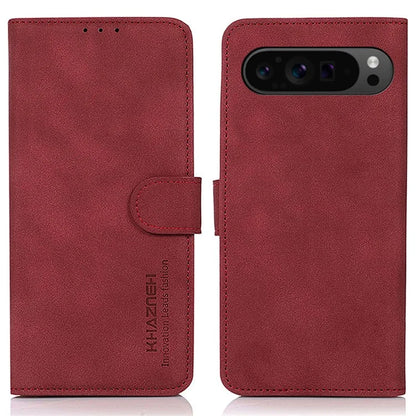 KHAZNEH For Google Pixel 9 Pro XL Phone Case Folding Stand Cover Leather Wallet Shell