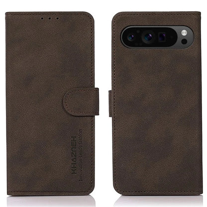 KHAZNEH For Google Pixel 9 Pro XL Phone Case Folding Stand Cover Leather Wallet Shell