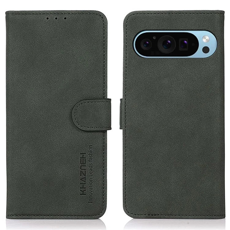KHAZNEH For Google Pixel 9 / Pixel 9 Pro Shockproof PU Leather Phone Case Wallet Stand Cover