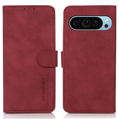 KHAZNEH For Google Pixel 9 / Pixel 9 Pro Shockproof PU Leather Phone Case Wallet Stand Cover