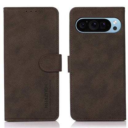 KHAZNEH For Google Pixel 9 / Pixel 9 Pro Shockproof PU Leather Phone Case Wallet Stand Cover