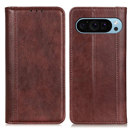 For Google Pixel 9 / Pixel 9 Pro Cell Phone Case Split Leather Drop-Proof Cover with Wallet Stand