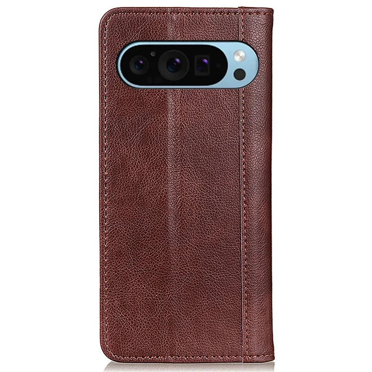 For Google Pixel 9 / Pixel 9 Pro Cell Phone Case Split Leather Drop-Proof Cover with Wallet Stand