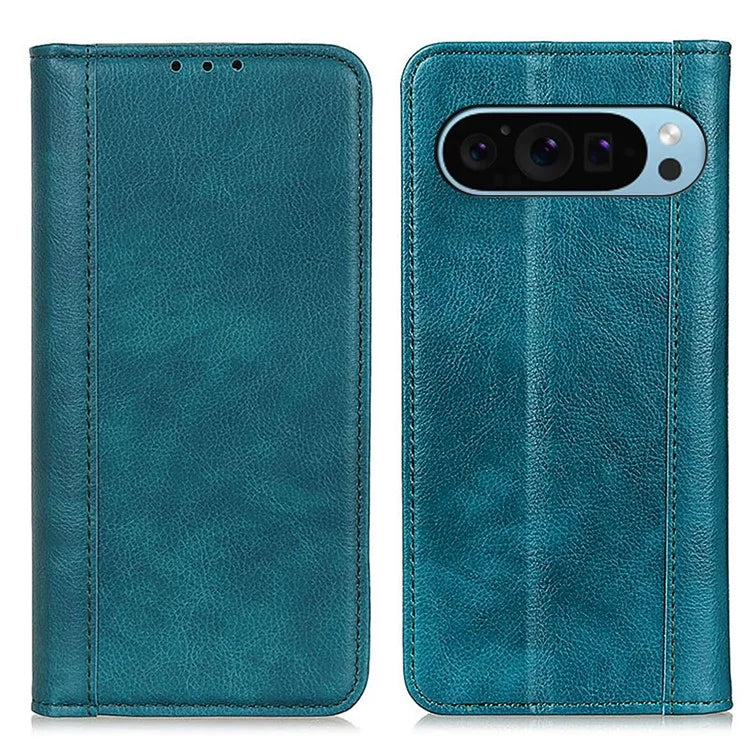For Google Pixel 9 / Pixel 9 Pro Cell Phone Case Split Leather Drop-Proof Cover with Wallet Stand