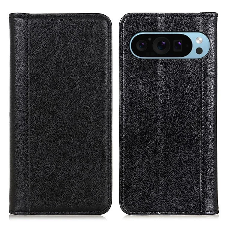 For Google Pixel 9 / Pixel 9 Pro Cell Phone Case Split Leather Drop-Proof Cover with Wallet Stand