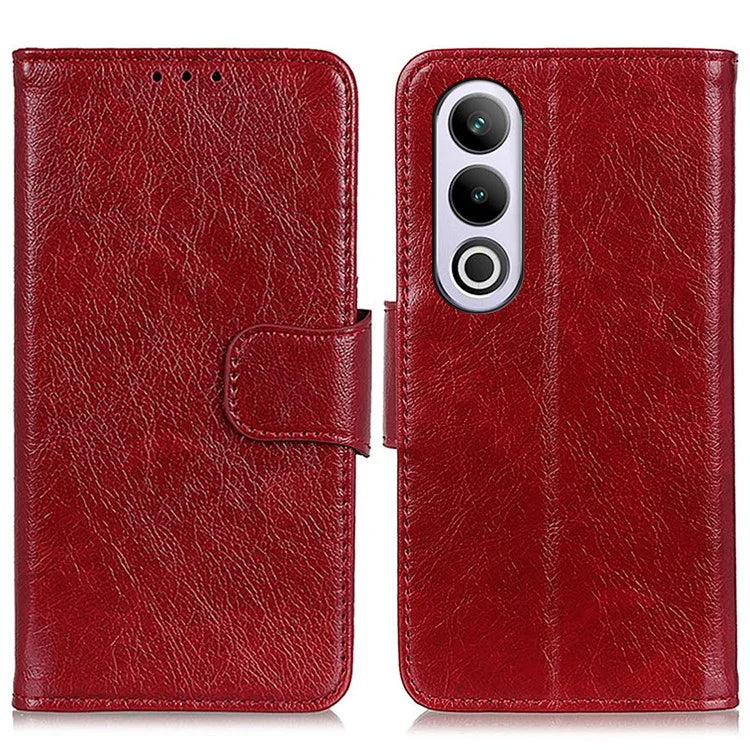 For OnePlus Nord CE4 5G Phone Case Stand Split Leather Nappa Texture Cover