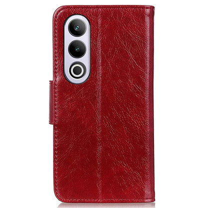 For OnePlus Nord CE4 5G Phone Case Stand Split Leather Nappa Texture Cover