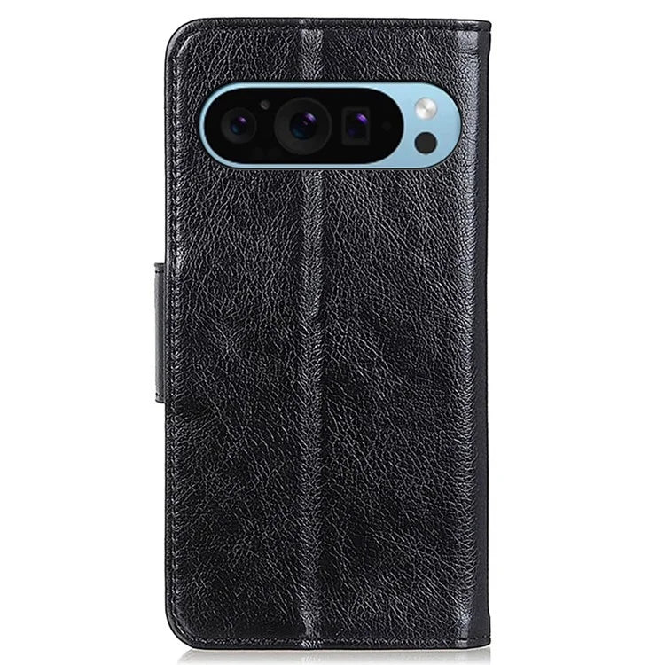 For Google Pixel 9 / Pixel 9 Pro Phone Case Wallet Stand Split Leather Nappa Texture Shockproof Cover